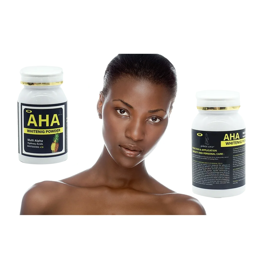 AHA Whitening Powder Multi Hydroxy Acids Skin Care with Kojic