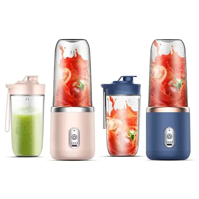 Multifunction USB Rechargeable Blender Fruit Juicer 400ML 40W Portable Juicer With Bottle and Lid
