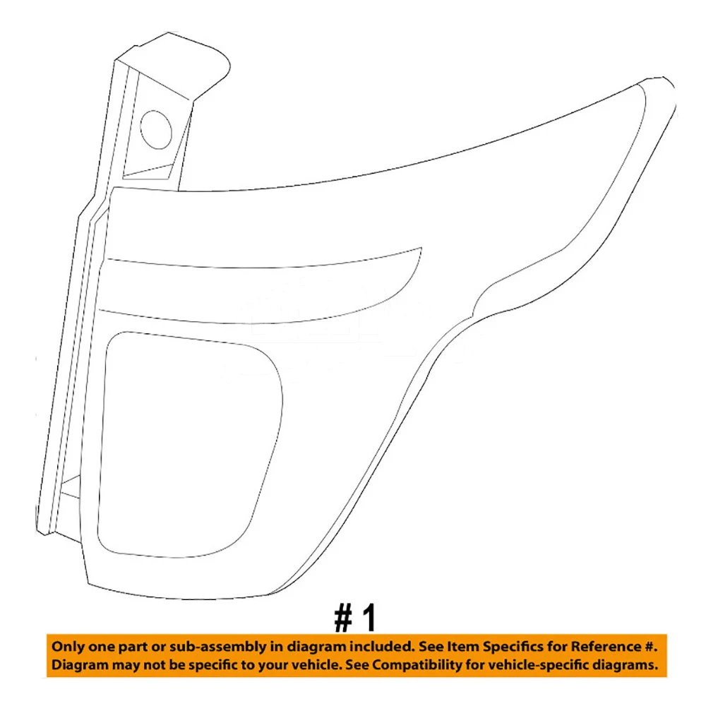 BB5Z13404D Rear Right Outside Tail Light Tail-Lamp — 5
