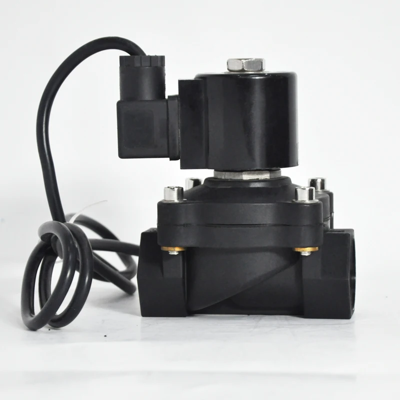 20mm Plastic Low Pressure Normally Closed Nylon Water Solenoid Valve DC 24V