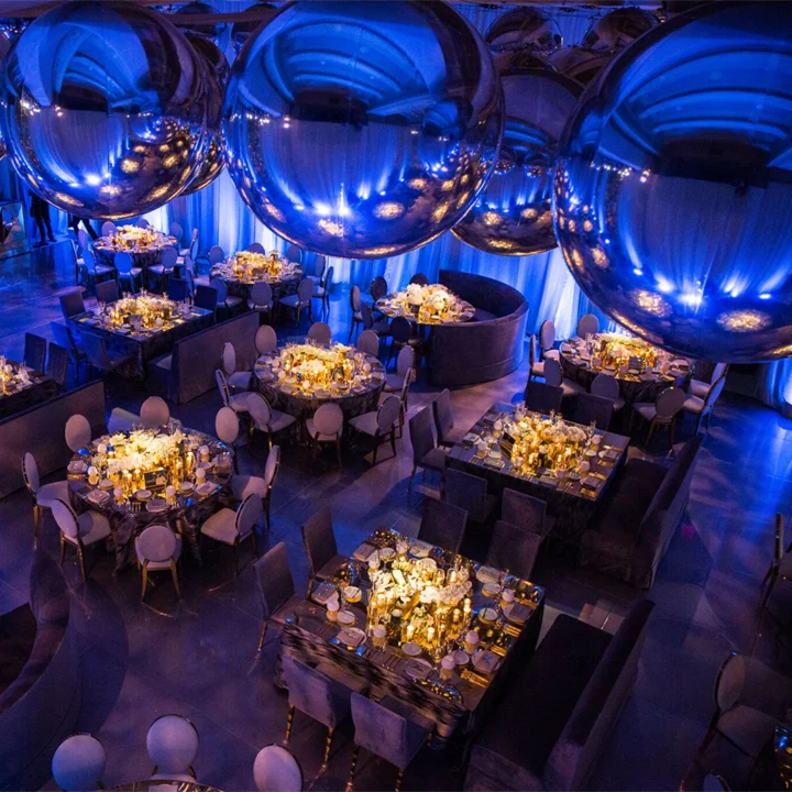 party club disco decoration ball sliver mirror balloon large