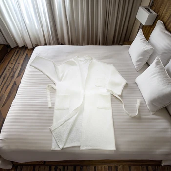 Custom Plain Cotton Waffle Bathrobe for Boys and Girls for Spa Parties Home Textile for Kids