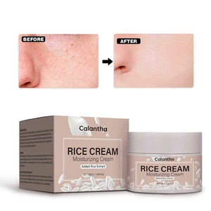 Calantha Natural Organic Collagen Rice Cream Facial Skin Care Tightening Anti-Wrinkle Whitening Vegan Face Cream