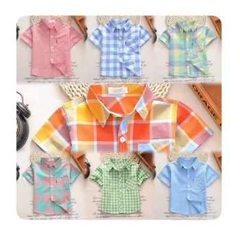 New 2017 Spring Autumn Children's Baby Boys Shirts High Quality Brand Boys Plaid Shirts Kids Tops Fashion