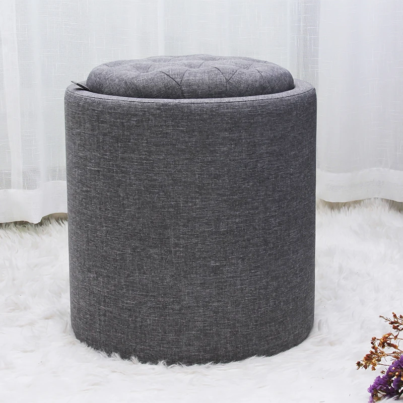 Stool New Sale Dining Round Modern Indoor Home Luxury Foot Step Living Room Furniture Gold Metal Velvet Ottoman Stools