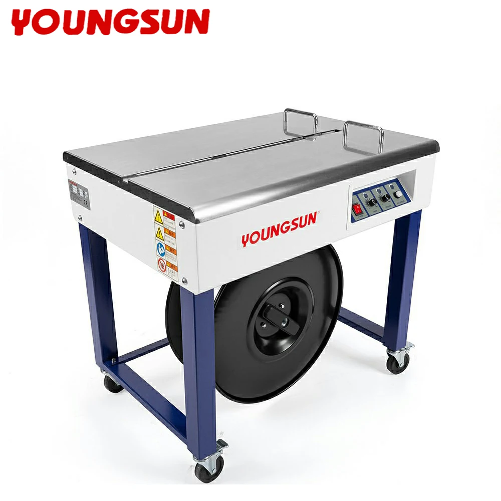 YOUNGSUN  YS-A2F Semi-auto Strapping Machine PP Belt Cartoon Banding Machine Electric Strapping Machine
