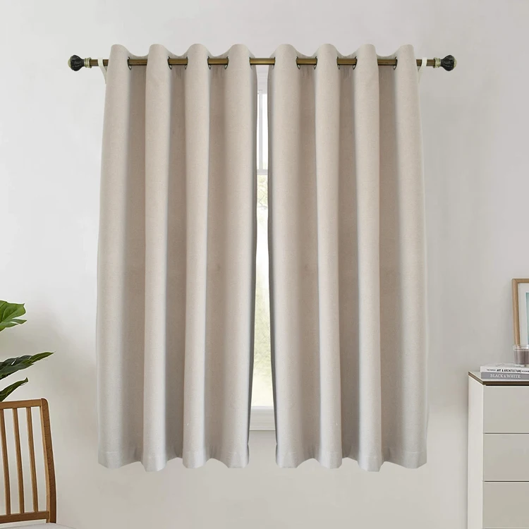 New Design Ready Made Brand Soft Wholesale curtain cloth luxury living room soundproof curtain sets