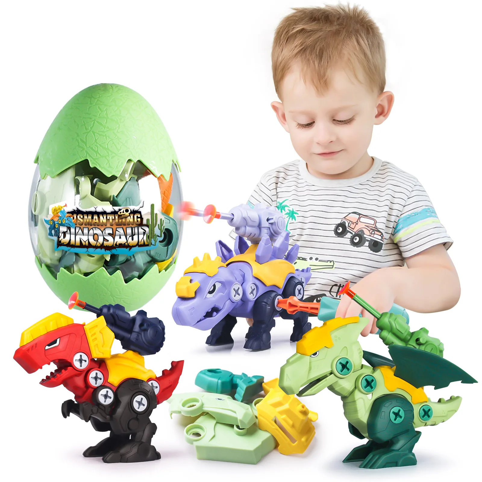 Screw Sets Educational Stem Learning Dino Construction Building Toys