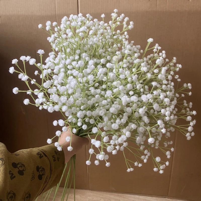Babys Breath Artificial Flowers Bouquet Gypsophila Bulk Flower White