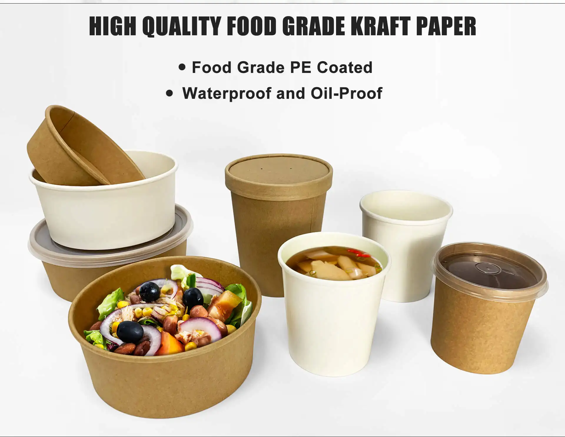Factory Recycle Disposable Biodegradable Customized Food Packaging for Fast  Food Salad Sushi Noodle Hamburger Takeaway Bowl Box - China Salad Bowl and  Soup Cup price