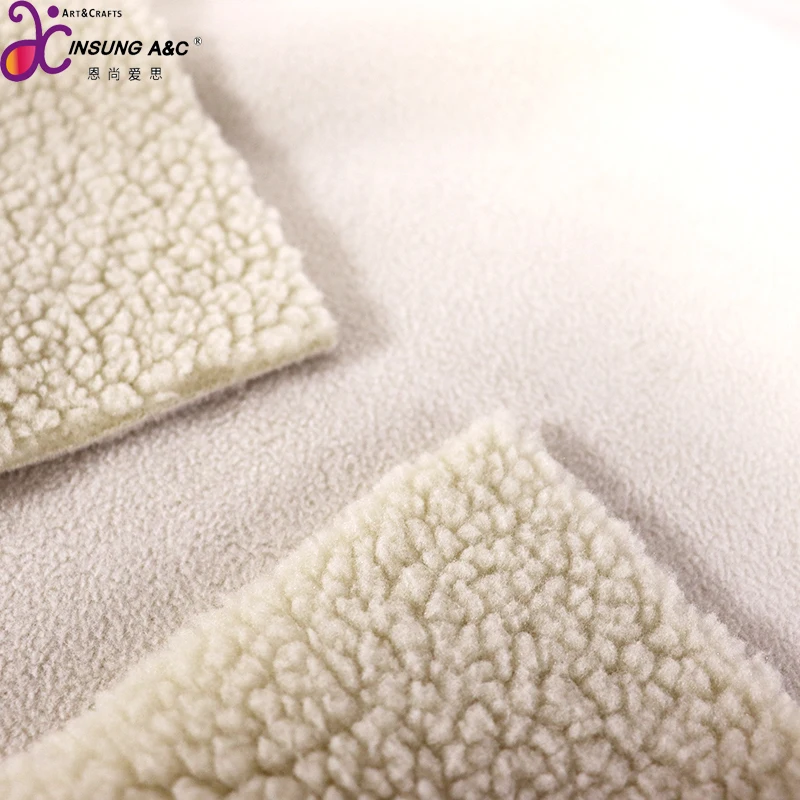 100% полиэстер, высокое качество, мягкая на ощупь, двухсторонняя меховая ткань из ягненка