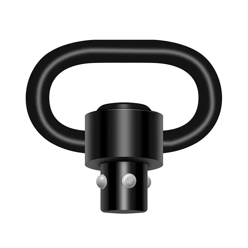 Traditional D-Loop Two-Point Sling Swivel for Hunting & Shooting 1.33 Inch Steel Push Button Quick-Disconnect QD Sling Swivels