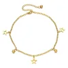 Golden hollow five-pointed star