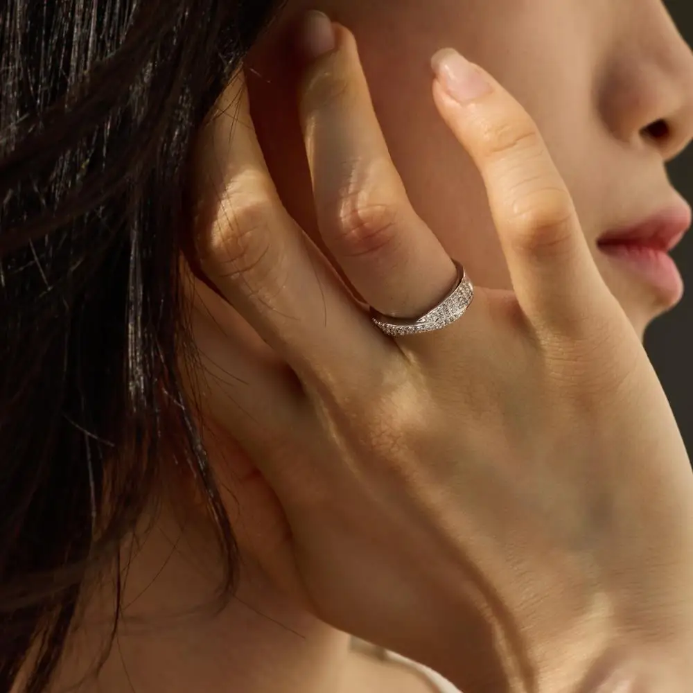 KAKODIY 5A Luxury Jewelry Ring Women Wedding Engagement Zirconia 925 Sterling Silver Ring detail 4