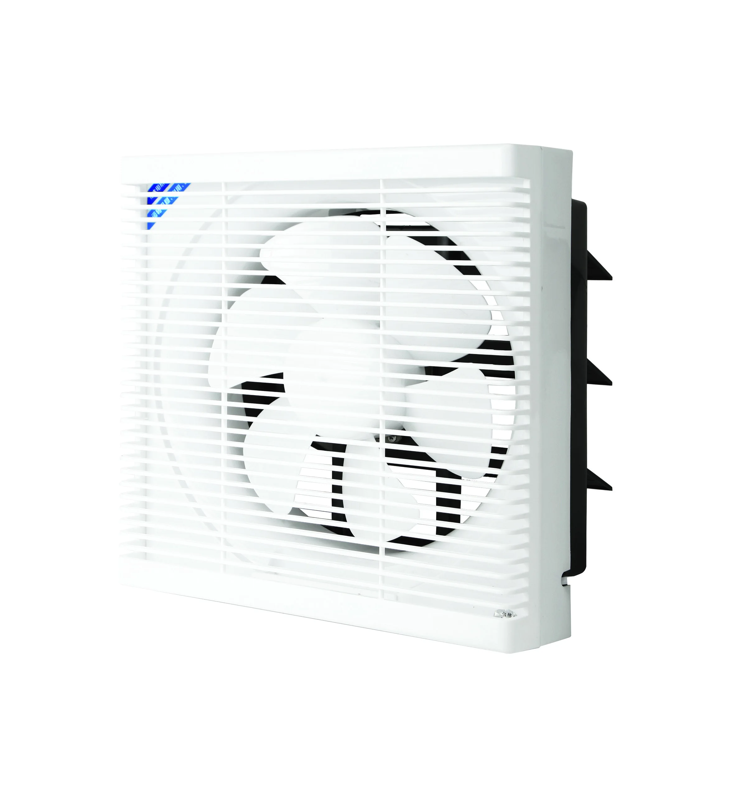 Customized Logo Factory Price Iron Back Shutter Window Ventilation Fan Waterproof Bathroom Home Wall Mounted Plastic Exhaust Fan