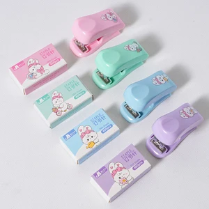 Cute Naughty Cat Mini Stapler Set - Small Effort-Saving Stapler for Office & Students, Factory Wholesale