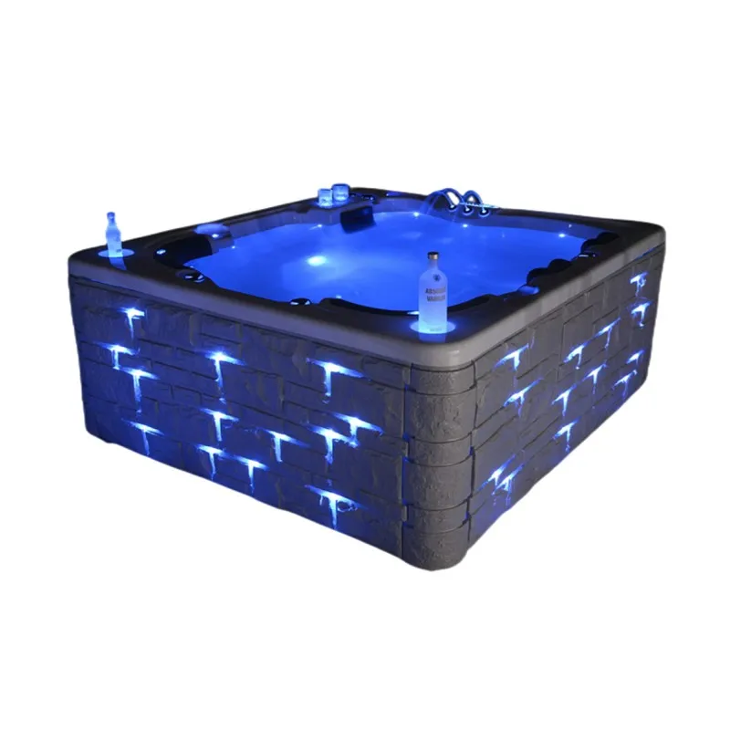 2015 hot selling High quality Hot 2 person indoor cheap Acrylic whirlpool bathtub