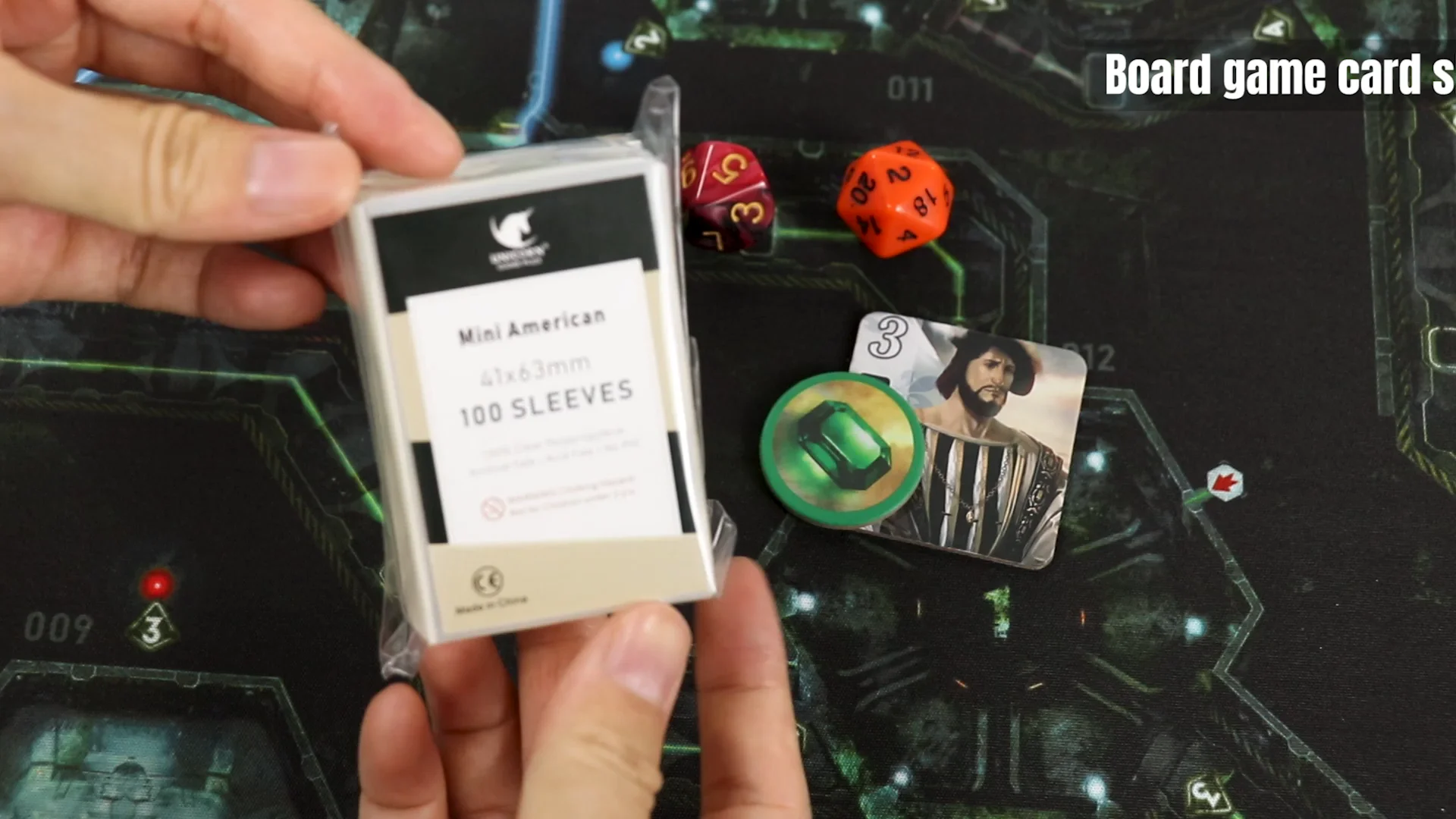 2500 Counts Premium Thickness Mini American 41x63mm Clear Board Game