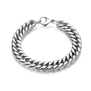 Fine Jewelry Link Chain Male Bracelet High Quality Sterling Silver 925 Jewellery Chain Bracelet Men