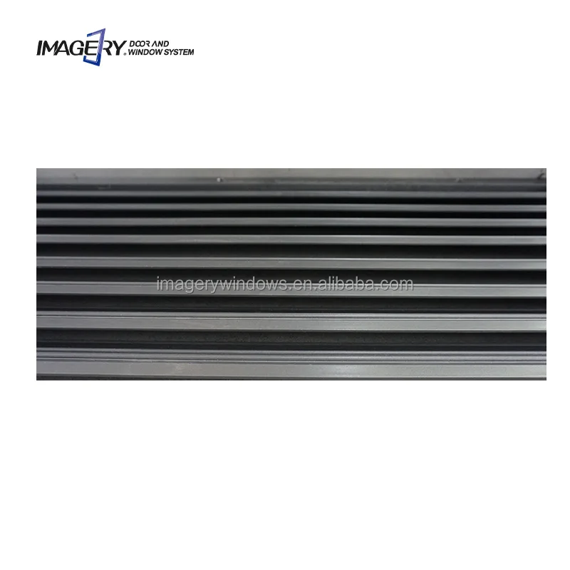 Custom Size Fixed Waterproof Aluminium Profile Louver Security Shutters Window for External Decoration