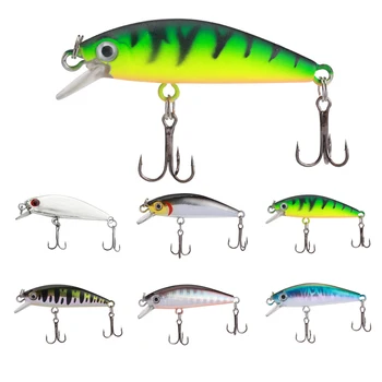 Blank Sinking Zwarte Minnow 9606 Inner Holographic ABS Plastic