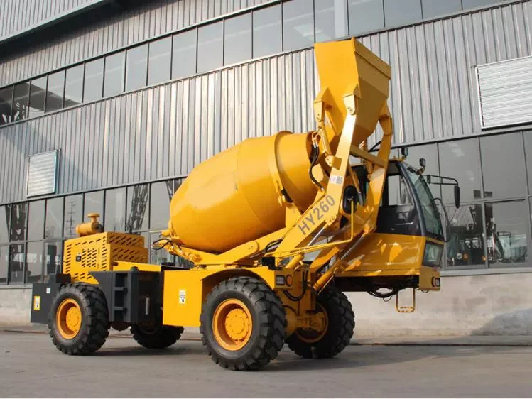 Hy420 4.2 Cbm Mobile Self-Loading Concrete Mixer for Sale - China