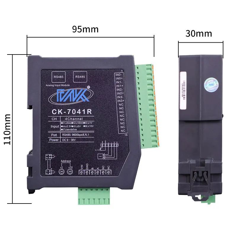 High-Precision Digital Analog Input Module High-Performance IO Featuring ADC Chip ARM Processor for PLC Ethernet/IP Factory