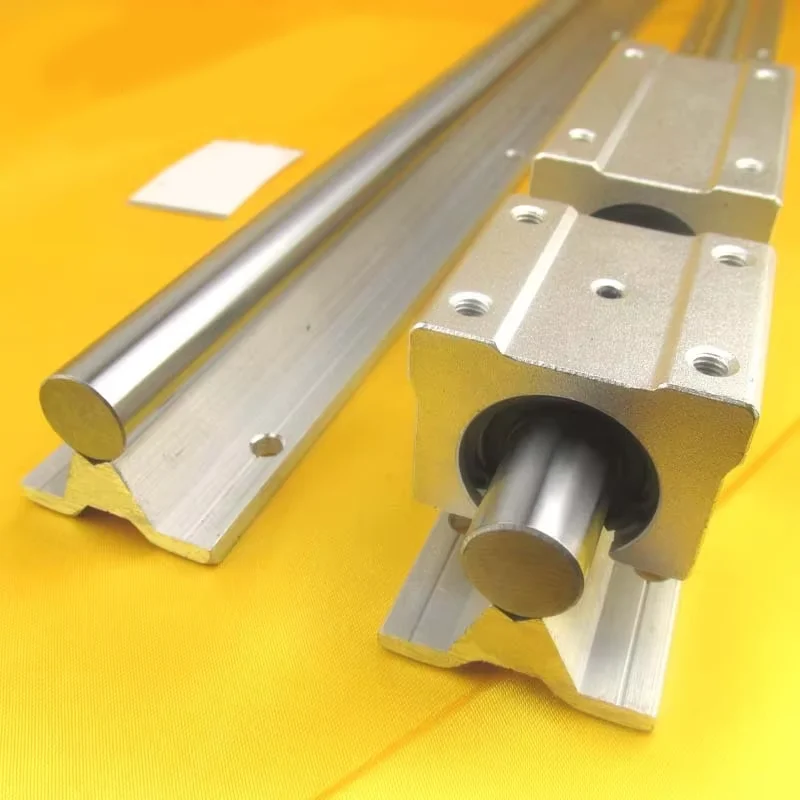 25 Cylindrical Sbr16 Aluminum Bracket Sbr20 Optical Axis DIY Engraving Machine Slide Table Hardened Linear Guide