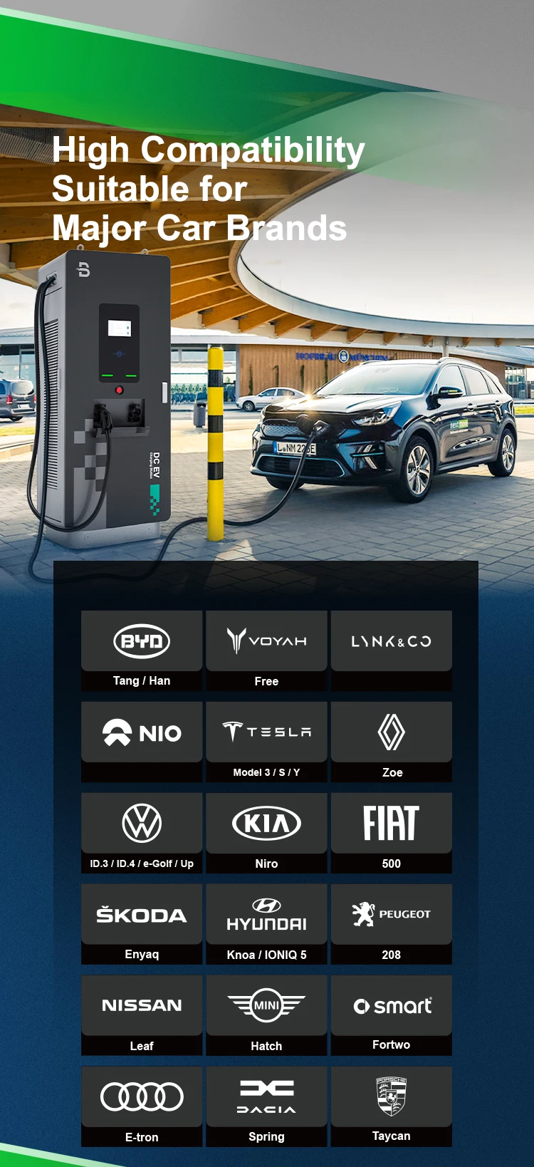 Beny Dc 60 Charging Pile Ev Charging Station 60kw Ev Charging Station