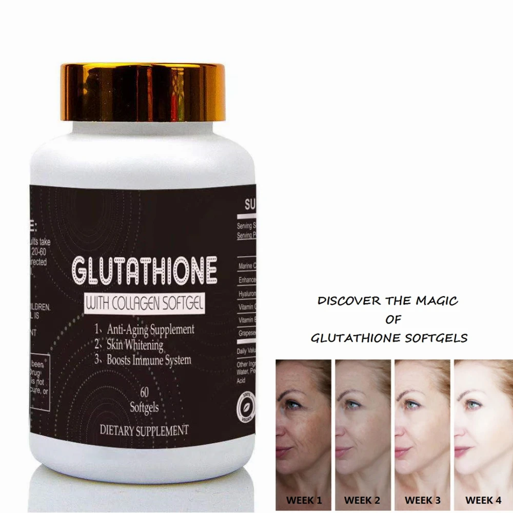 Skin Care Supplement Glutathione Skin Whitening Pills Collagen Anti