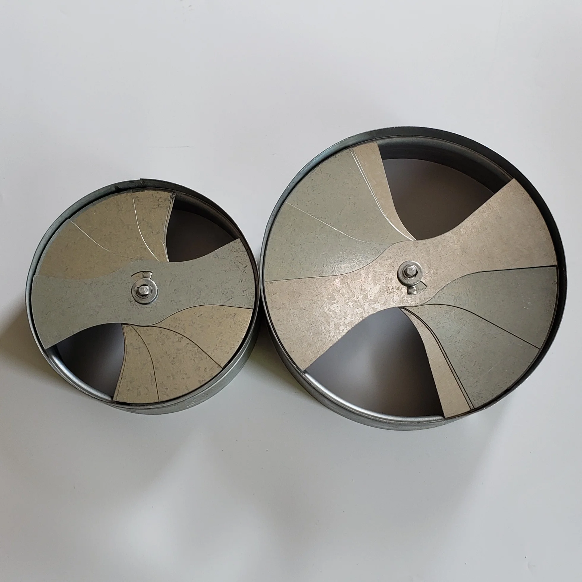 Round Diffuser Damper Fan Shaped Neck Adaptor HVAC System air Conditioning Ceiling Valve  for Ventilation