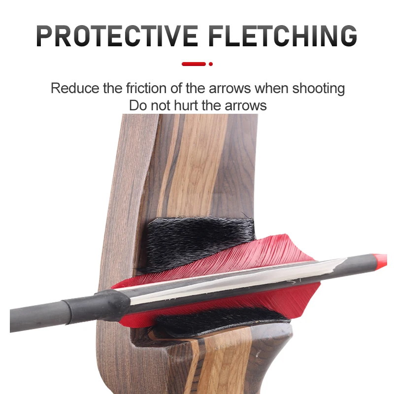 VGEBY 2PCS Hunting Archery Arrow Rest Silent Plate Adhesive Patch For Traditional Longbow Recurve Bow Rest Sticker