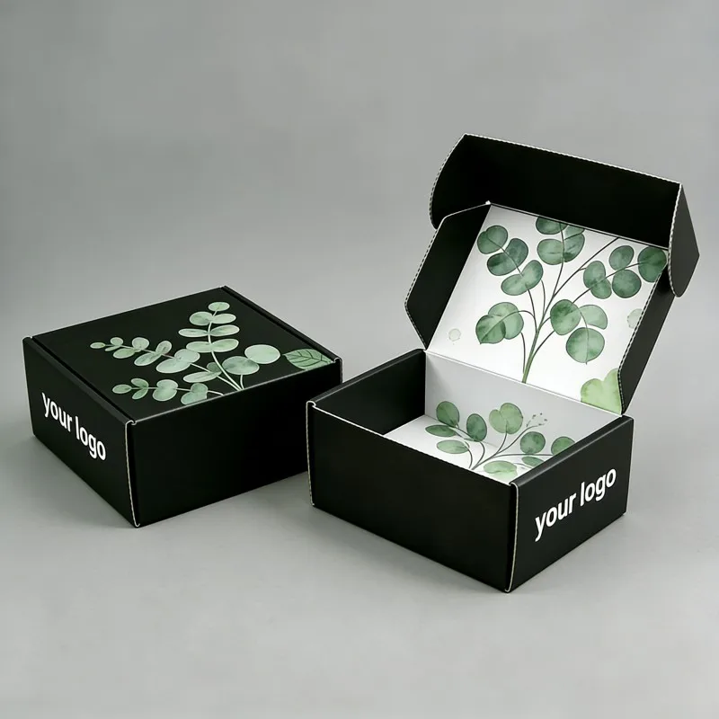 Προσαρμοσμένη εκτύπωση, ανακυκλώσιμο χάρτινο κουτί για παπούτσια και ρούχα, με χαρτί αποστολής, κουτί αποστολής για T-shirt και κάλτσες