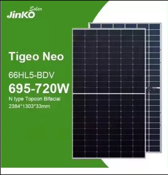 Jinko Solar Tiger Neo 66HL5-BDV 700-715 Watt Bifacial Module