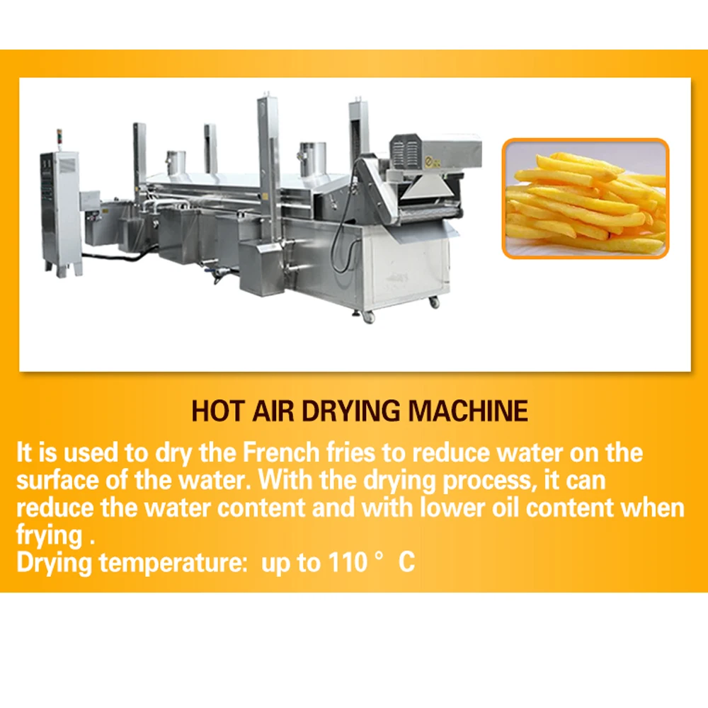 TCA Fully Automatic Frozen French Fries Processing Line French Fried Potatoes Equipment Making Machine