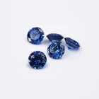 Wuzhou favorable price zircon gemstone light blue synthetic loose cubic zirconia CZ gemstone blue sapphire