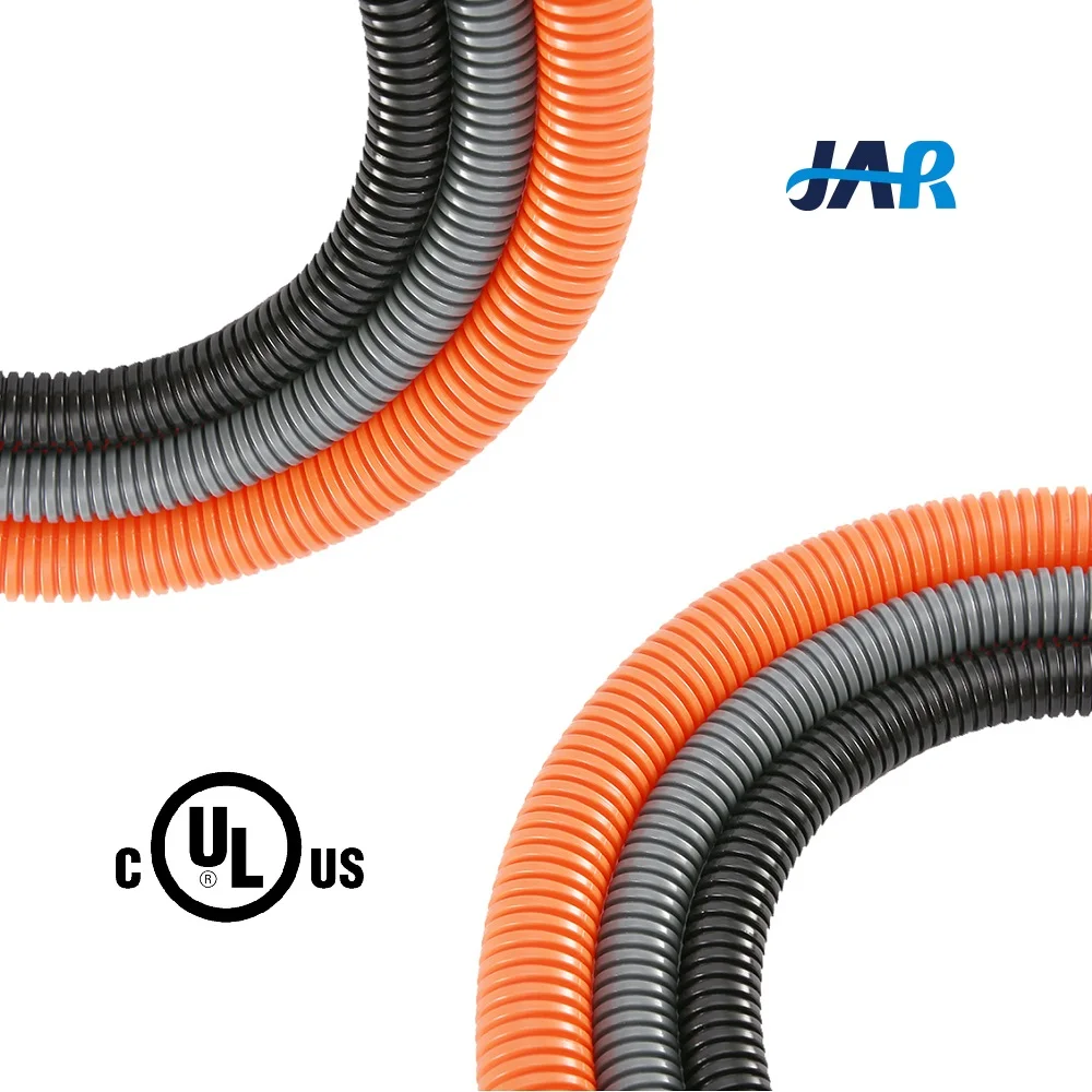 Automatic Manufacture of All Types of Plastic Pipes Black Flexible Corrugated Split Tubing Convoluted Wire Loom Open Conduit