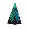 Pirámide de 7,5 CM-negro y verde