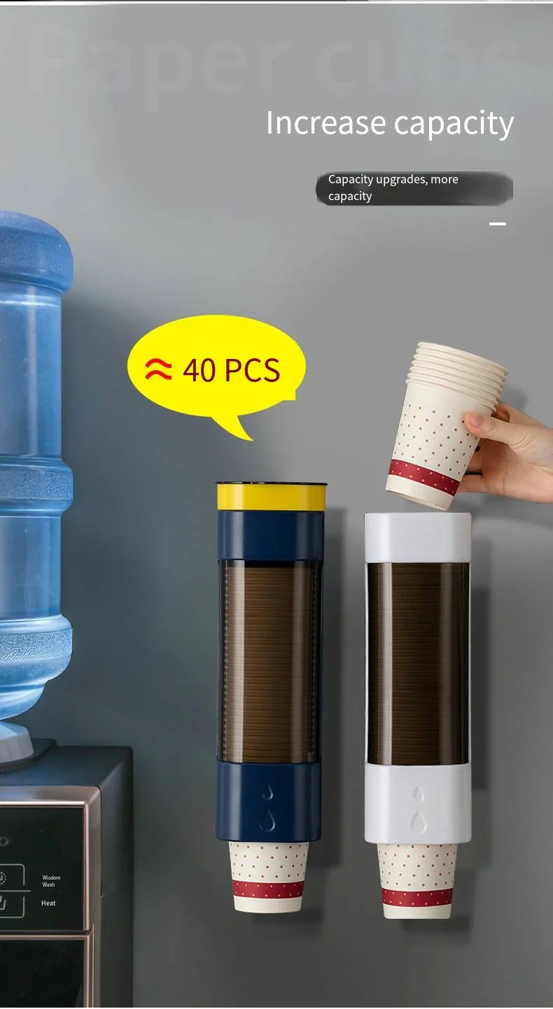 Household disposable paper cup holder Wall-mounted paper cup holder water cup storage rack factory