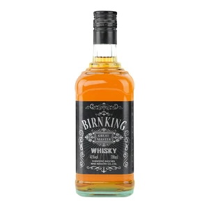 BIRNKING Case of 12 70cl 40% ABV Whisky Bottles for Cocktail Base Spirit