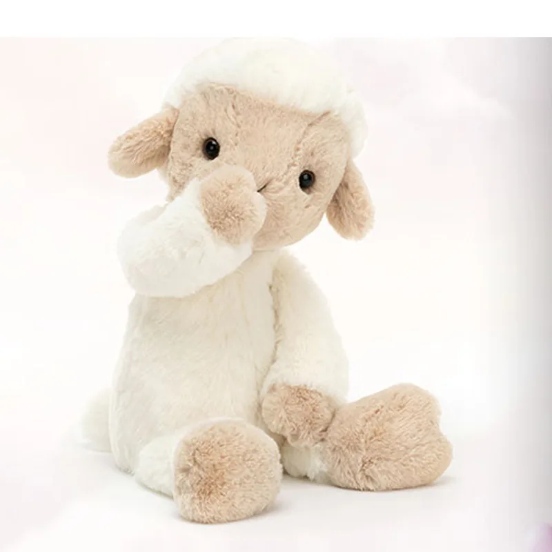 Ins Plush Lamb Sitting Lovely Creamy White Stuffed Animal Soft Cuddly  Perfect For Girls Boys Newborn Baby - Buy Lamb Stuffed Animal Stuffed Sheep  Plush Toys Great For Sheep Theme Nursery Decor