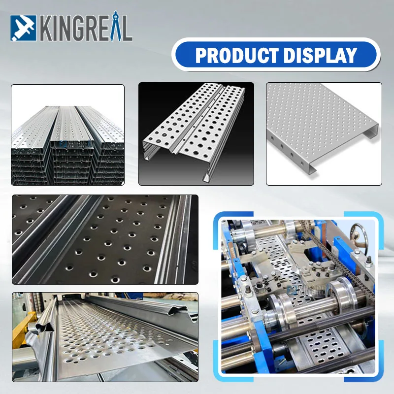 Full Automatic C Shape Steel Walk Platform Making Machine Scaffold Plank Roll Forming Machine Scaffolding Plank Production Line
