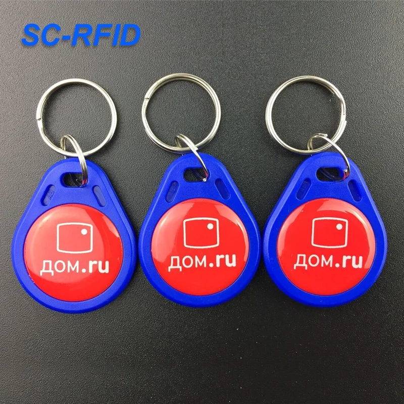 Customer Logo NFC Tag Smart NFC Keychain F08 Chip NFC Keyfob for Access Control System