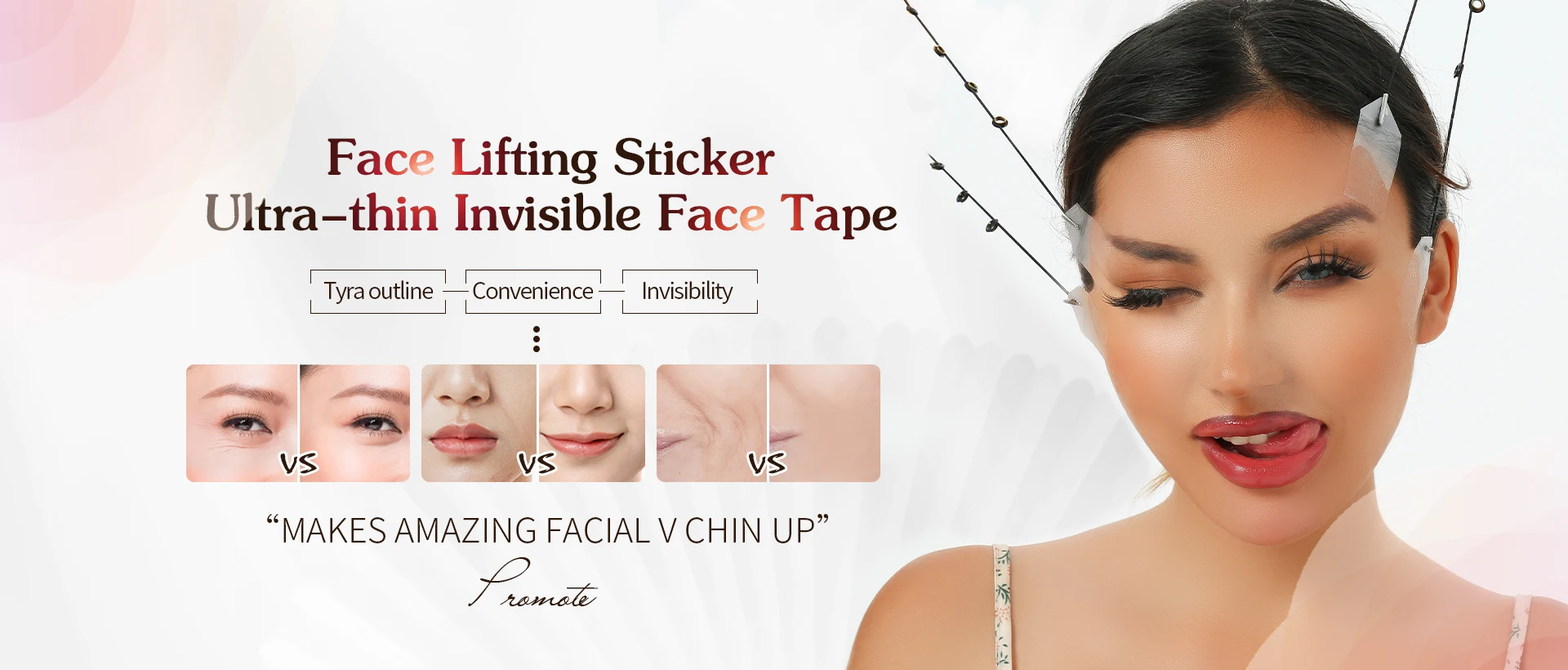 WOW Invisie Tape | Invisible Face Lift Tape (40pc) | As Seen On Social!