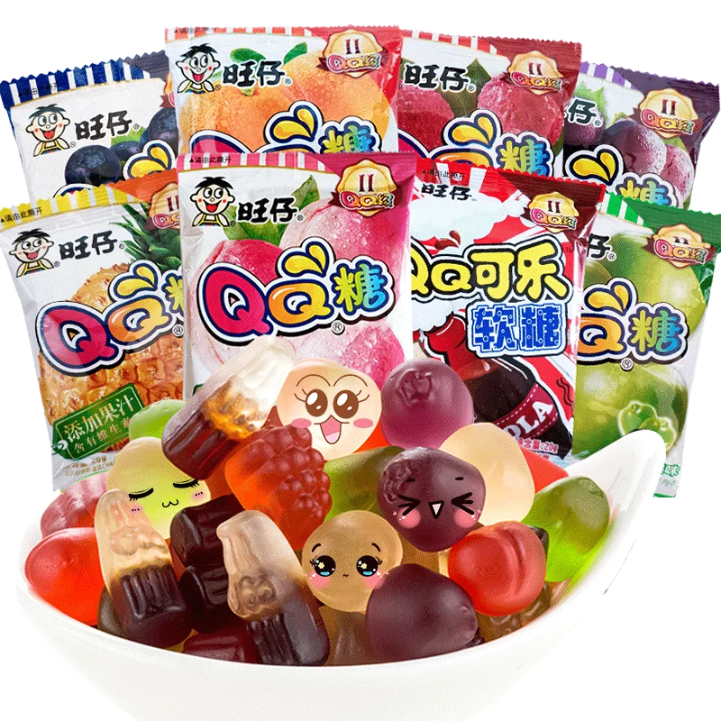 Оптовая продажа вкусные конфеты QQ дешевая вагзай 20 г фруктовая помадка для детей