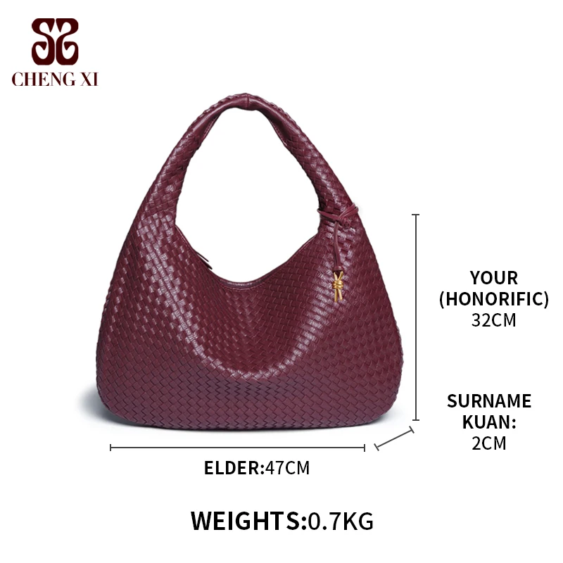 2025 Factory Direct Sales Lady Handbag Fashion Handmade Woven Bag Retro Fashion Versatile Single Shoulder Underarm Lady Handbag
