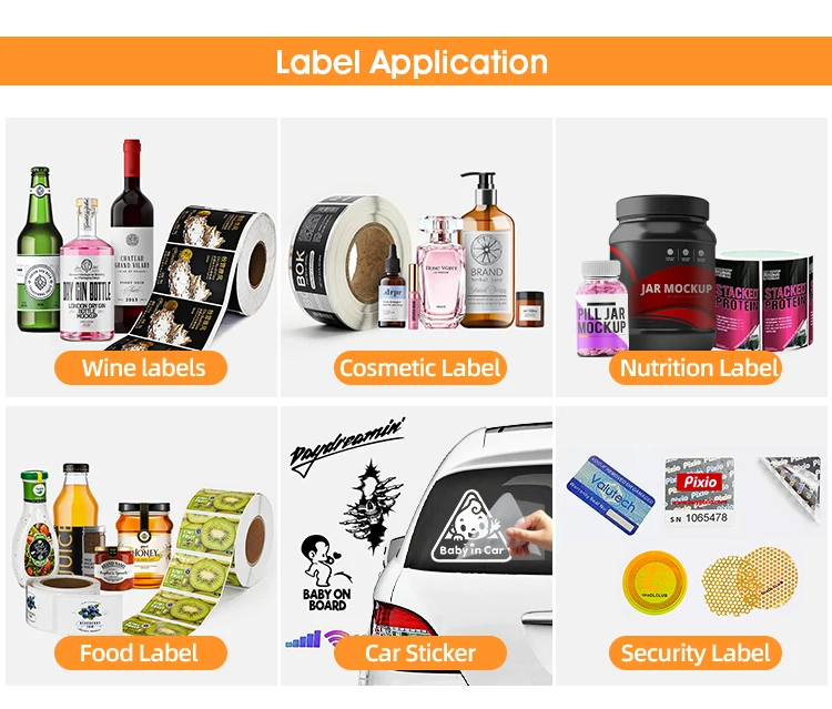 Custom Design Printed 100ml Waterproof Hair Oil Bottle Labels