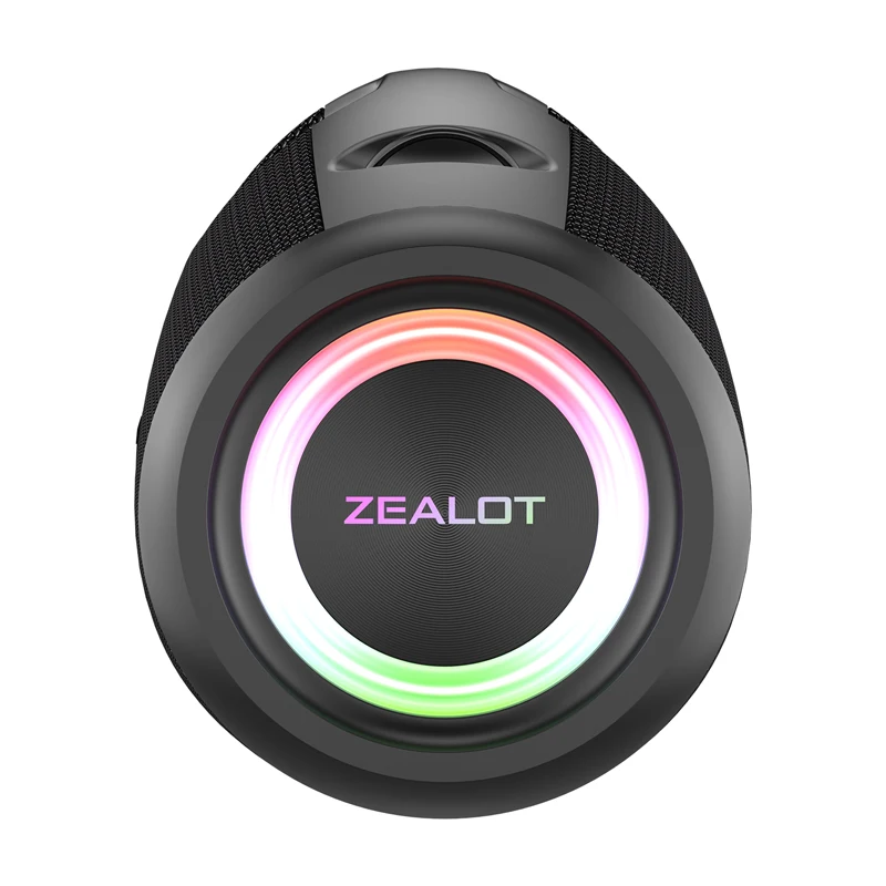 ZEALOT S78 ポータブルアウトドアスピーカー、2つの無線マイク付き
