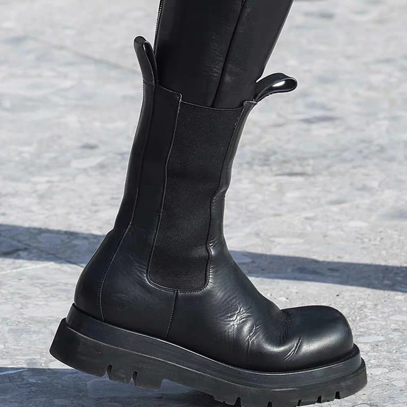 
2020 зимние ботинки на платформе, женские ботинки на платформе на массивном каблуке, роскошные брендовые дизайнерские ботинки челси 