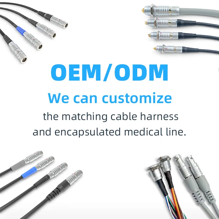 4 Pin Quick Release Push-pull Self Locking Connectors for Cameras and Diagnostic Imaging Equipment